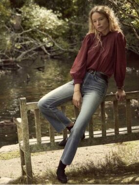 DOEN Antonia Top in Burnt Henna Size Small Organic Cotton NWT